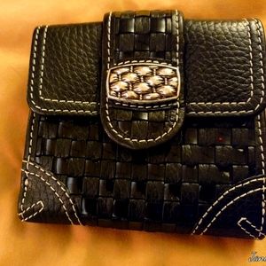 Brighton Vintage Leather Buckle Wallet